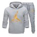 New Tracksuit men Sportswear Set Fleece Hoodie suit Jordan letter print Malechandal hombre Spring Autumn winter hoodie+Pants Set