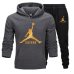 New Tracksuit men Sportswear Set Fleece Hoodie suit Jordan letter print Malechandal hombre Spring Autumn winter hoodie+Pants Set