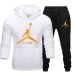 New Tracksuit men Sportswear Set Fleece Hoodie suit Jordan letter print Malechandal hombre Spring Autumn winter hoodie+Pants Set