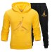 New Tracksuit men Sportswear Set Fleece Hoodie suit Jordan letter print Malechandal hombre Spring Autumn winter hoodie+Pants Set