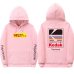 Newest Japanese  Funny Cat Wave Printed Fleece Hoodies 2019 Winter Japan Style Hip Hop Casual Sweatshirts KODAK Streetwear