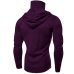 Plus Size Clothes Hoodies Sweatshirt Men's Moletom Mask Skull Pure Color Pullover Tops Loose Hooded Sweatshirt Tops /PT