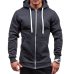 Plus Size Men Hoodies Jacket Autumn Winter Drawstring Zipper Hooded Sweatshirt Tops Male Long Sleeve Pocket Pullover Hoodie Coat