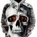 Skull headr Men Hoodies Sweatshirts 3D Printed Funny Hip HOP Hoodies Novelty Streetwear Hooded Autumn Jackets Mlae Tracksuits