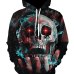 Skull headr Men Hoodies Sweatshirts 3D Printed Funny Hip HOP Hoodies Novelty Streetwear Hooded Autumn Jackets Mlae Tracksuits