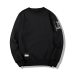 Solid Color Long Sleeve Pullover Sleeve Letter Printing Men's Sweatshirts Zippers Design Black White Blue Green Sweatshirts