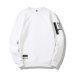 Solid Color Long Sleeve Pullover Sleeve Letter Printing Men's Sweatshirts Zippers Design Black White Blue Green Sweatshirts