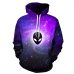 Space Galaxy 3d Sweatshirts Men/Women Hoodies With Hat Print Stars Nebula Spring Autumn Winter Loose Thin Hooded Hoody Tops