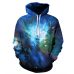 Space Galaxy 3d Sweatshirts Men/Women Hoodies With Hat Print Stars Nebula Spring Autumn Winter Loose Thin Hooded Hoody Tops