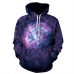 Space Galaxy 3d Sweatshirts Men/Women Hoodies With Hat Print Stars Nebula Spring Autumn Winter Loose Thin Hooded Hoody Tops