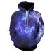 Space Galaxy 3d Sweatshirts Men/Women Hoodies With Hat Print Stars Nebula Spring Autumn Winter Loose Thin Hooded Hoody Tops