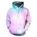 Space Galaxy 3d Sweatshirts Men/Women Hoodies With Hat Print Stars Nebula Spring Autumn Winter Loose Thin Hooded Hoody Tops