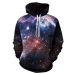 Space Galaxy 3d Sweatshirts Men/Women Hoodies With Hat Print Stars Nebula Spring Autumn Winter Loose Thin Hooded Hoody Tops