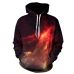 Space Galaxy 3d Sweatshirts Men/Women Hoodies With Hat Print Stars Nebula Spring Autumn Winter Loose Thin Hooded Hoody Tops