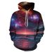 Space Galaxy 3d Sweatshirts Men/Women Hoodies With Hat Print Stars Nebula Spring Autumn Winter Loose Thin Hooded Hoody Tops