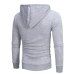 Sportswear men Solid casual High quality Cotton Slim Hoodies fashion men  Drawstring Oblique zipper Cardigan Hooded Sweatshirt