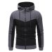 Sweatshirt Mens Autumn Winter Casual Packwork Slim Fit Sweatshirt Hoodies Top Men's zipper Warm Outdoor sport Top oct23