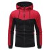 Sweatshirt Mens Autumn Winter Casual Packwork Slim Fit Sweatshirt Hoodies Top Men's zipper Warm Outdoor sport Top oct23