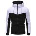 Sweatshirt Mens Autumn Winter Casual Packwork Slim Fit Sweatshirt Hoodies Top Men's zipper Warm Outdoor sport Top oct23