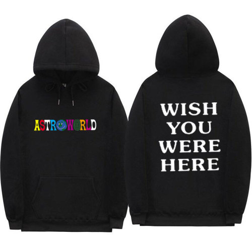 TRAVIS SCOTT ASTROWORLD WISH YOU WERE HERE HOODIES fashion letter ASTROWORLD HOODIE streetwear Man woman Pullover Sweatshirt