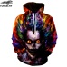 TUNSECHY Hot Fashion Men/Women 3D Sweatshirts Print Milk Space Galaxy Hooded Hoodies Unisex Tops Wholesale and retail