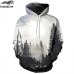 TUNSECHY Hot Fashion Men/Women 3D Sweatshirts Print Milk Space Galaxy Hooded Hoodies Unisex Tops Wholesale and retail