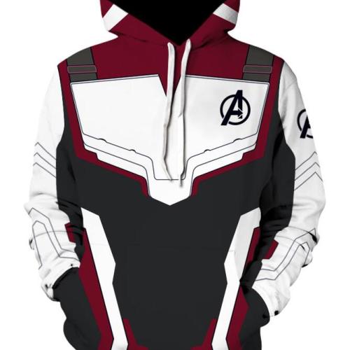 The Avengers 4 Endgame Quantum Realm Cosplay Costume Hoodies Men Hooded Avengers Zipper End Game Sweatshirt Jacket