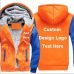 US Size Custom Mens Hoodies DIY Print LOGO Design Hoodie Winter Fleece Thicken Coat Jacket Sweatshirts Drop Shipping