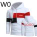 W0 2019 Men's Leisure Harajuku Hoodies Print Logos Hoody Spring Slim Male Patchwork Sweatshirts Man Hooded Sports Streetwear Top