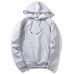 Warm Fleece Hoodies Men Sweatshirts 2019 New Spring Autumn Solid White Color Hip Hop Streetwear Hoody Man's Clothing EU SZIE XXL