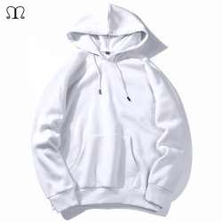 Warm Fleece Hoodies Men Sweatshirts 2019 New Spring Autumn Solid White Color Hip Hop Streetwear Hoody Man's Clothing EU SZIE XXL