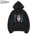 Winter Men's Senpai Anime Girl Nerdy Design Print Fleece Hoodies Sweatshirts Autumn Unisex Funny Black Hoody Man Winter Clothes