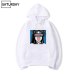 Winter Men's Senpai Anime Girl Nerdy Design Print Fleece Hoodies Sweatshirts Autumn Unisex Funny Black Hoody Man Winter Clothes