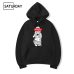 Winter Men's Senpai Anime Girl Nerdy Design Print Fleece Hoodies Sweatshirts Autumn Unisex Funny Black Hoody Man Winter Clothes