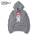 Winter Men's Senpai Anime Girl Nerdy Design Print Fleece Hoodies Sweatshirts Autumn Unisex Funny Black Hoody Man Winter Clothes