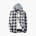 vetement femme 2019 hoodies Tracksuit Men's Autumn Casual Plaid Shirts Long Sleeve Pullover Shirt Top Hooded Blouse Sportswear