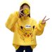 2018 Autumn Women Hoodies Turtleneck Pikachu Print Sweatshirts Harajuku Fashion Kawaii Tops Cartoon Pokemon Couples Pullovers