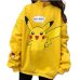 2018 Autumn Women Hoodies Turtleneck Pikachu Print Sweatshirts Harajuku Fashion Kawaii Tops Cartoon Pokemon Couples Pullovers