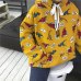 2018 New Winter Korean Preppy Style Dinosaur Cartoon Print Cute Large yard Leisure Cartoon Loose Pullovers Hooded sweatershirt