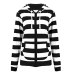 2019 Autumn Women Striped Hoodies Sweatshirt Long Sleeve Hooded Zipper Pockets Jackets Casual Plus Size Tracksuit Womens Clothes