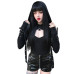 2019 Fashion Women Gothic Punk Hoodies Bandage Sexy Vampire Halloween Sweatshirt Crop Top