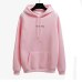 2019 Fsdhion Autumn Winter Fleece Oh Yes Letter Harajuku Print Pullover Thick Loose Women Hoodies Sweatshirts Female Casual Coat