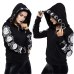 2019 Gothic Women Hoodie Casual Long Sleeve Hooded zip-up Sweatshirts Hooded Female Jumper Women Tracksuits Hoodie