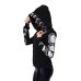 2019 Gothic Women Hoodie Casual Long Sleeve Hooded zip-up Sweatshirts Hooded Female Jumper Women Tracksuits Hoodie