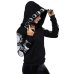 2019 Gothic Women Hoodie Casual Long Sleeve Hooded zip-up Sweatshirts Hooded Female Jumper Women Tracksuits Hoodie