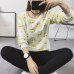 2019 New Women's Cute Print Hoodie Winter Long Sleeve Casual Sweatshirt Moleton Women's Oversized Clothing