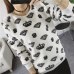 2019 New Women's Cute Print Hoodie Winter Long Sleeve Casual Sweatshirt Moleton Women's Oversized Clothing