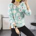 2019 New Women's Cute Print Hoodie Winter Long Sleeve Casual Sweatshirt Moleton Women's Oversized Clothing