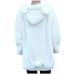 2019 Women Hoodies Zipper Girl Winter Loose Fluffy Bear Ear Hoodie Hooded Jacket Warm Outerwear Coat cute sweatshirt