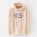 2019 Women's Hooded Sweatshirt New Casual Top Applique Lettering Rose Solid Slim Women's Fashion Top Black and White Grey Pink